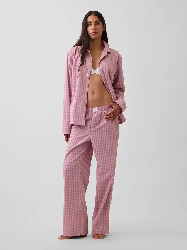 Poplin Pijama Pantolonları