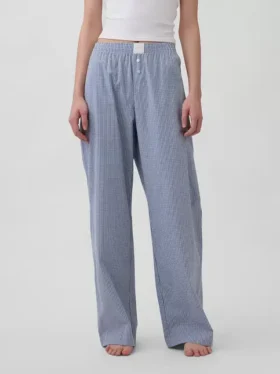 Poplin Pijama Pantolonları