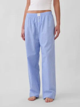 Poplin Pijama Pantolonları