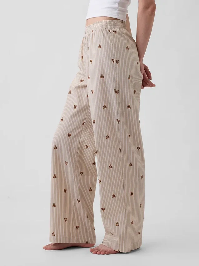 Poplin Pijama Pantolonları