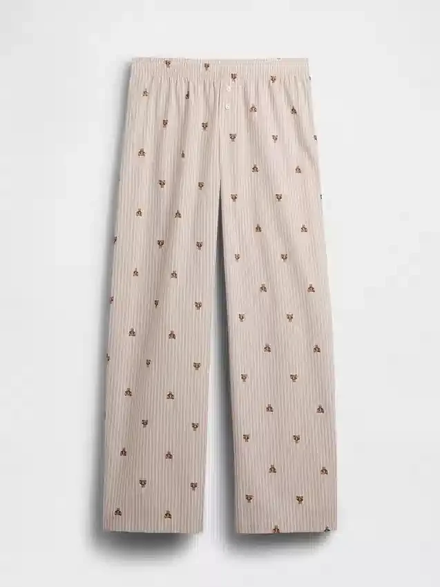 Poplin Pijama Pantolonları