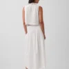Poplin Pintuck Maxi Etek