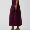 Poplin Pintuck Maxi Etek
