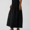 Poplin Pintuck Maxi Etek