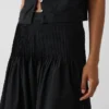 Poplin Pintuck Maxi Etek