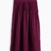 Poplin Pintuck Maxi Etek