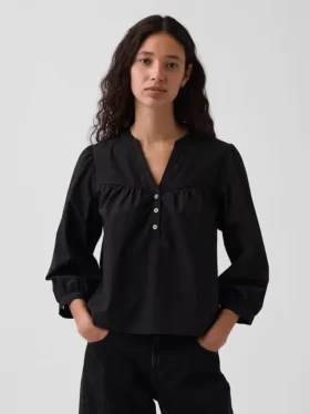 Poplin Popover Üst Giyim