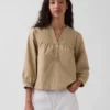 Poplin Popover Üst Giyim