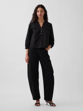 Poplin Popover Üst Giyim