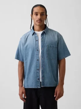 Rahat Kesim Denim Gömlek