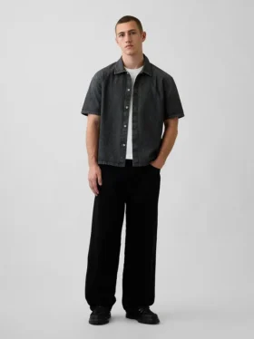 Rahat Kesim Denim Gömlek