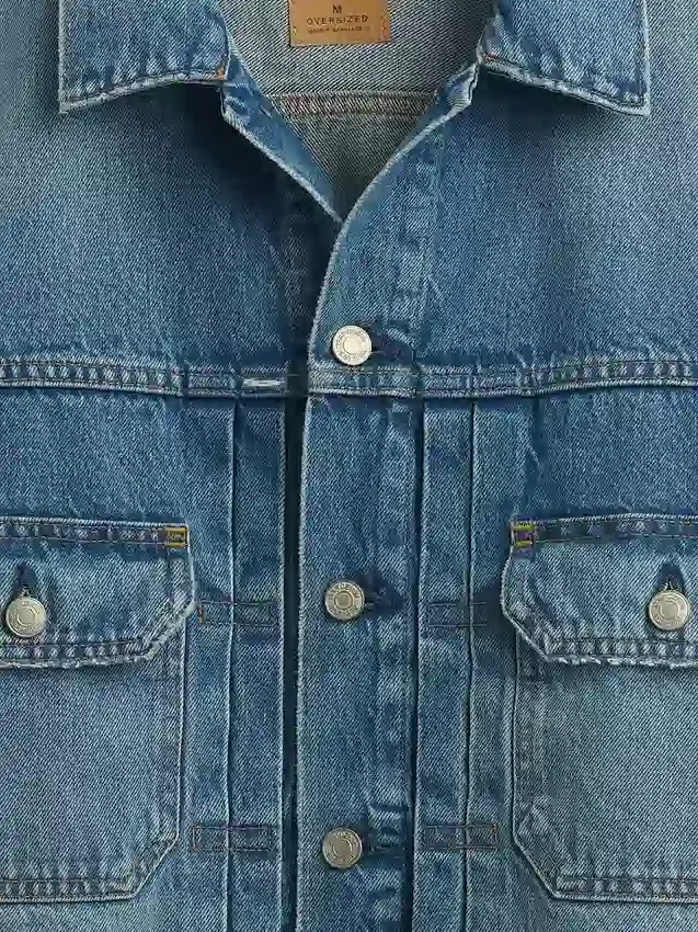 Rahat Kesim İkonik Denim Ceket