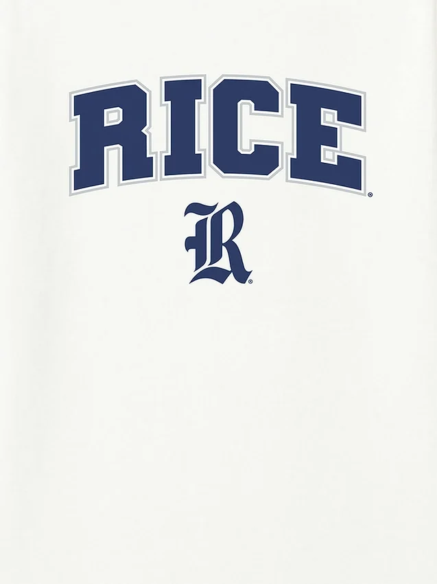 Rice Üniversitesi Arch Logo İkincil Grafikli Tişört