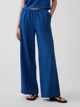 Örme Geniş Paça Pantolon