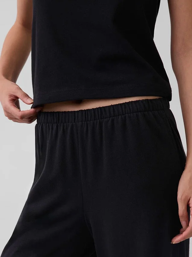 Örme Geniş Paça Pantolon
