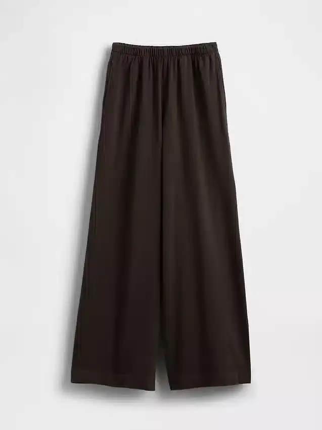 Örme Geniş Paça Pantolon