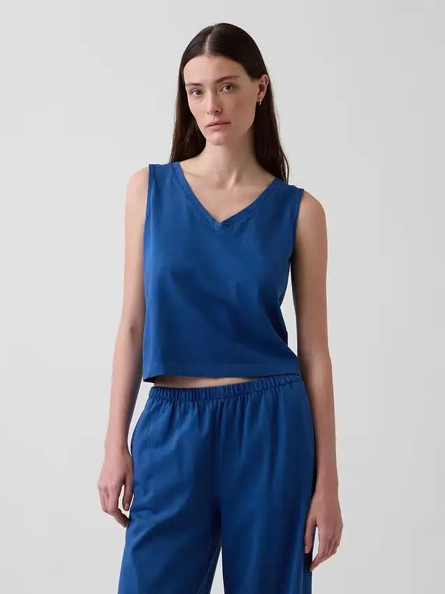 Örme Kısa Tank Top
