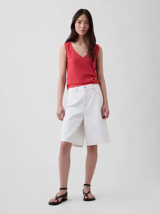 Örme Kısa Tank Top