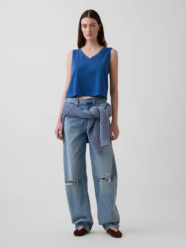 Örme Kısa Tank Top