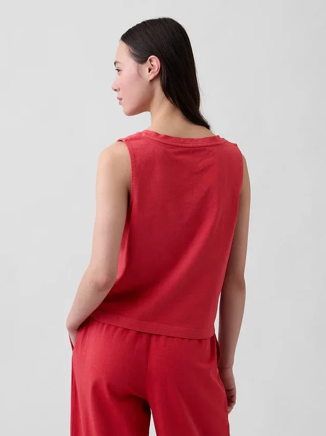 Örme Kısa Tank Top