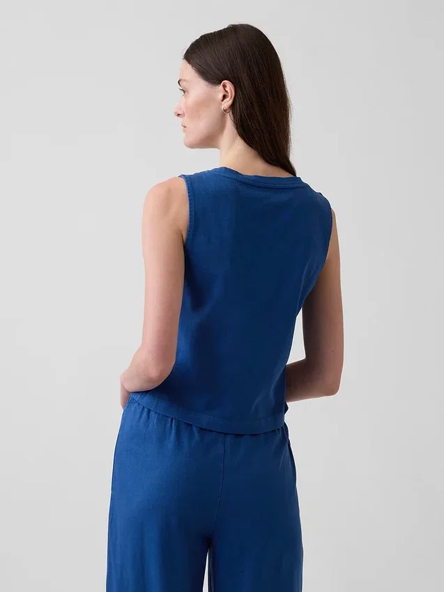 Örme Kısa Tank Top