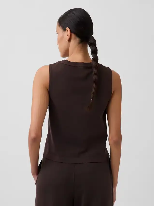 Örme Kısa Tank Top