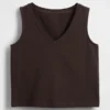 Örme Kısa Tank Top
