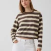 Örme Oversized Kısa Tişört