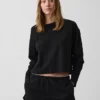 Örme Oversized Kısa Tişört
