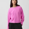 Örme Oversized Kısa Tişört