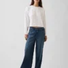 Örme Oversized Kısa Tişört