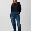 Örme Oversized Kısa Tişört
