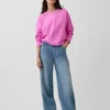 Örme Oversized Kısa Tişört