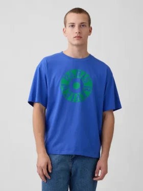 Robert Indiana Oversized Grafik Tişört