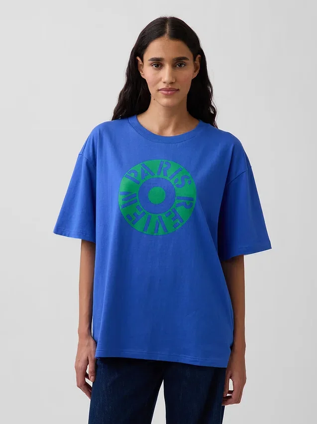 Robert Indiana Oversized Grafik Tişört
