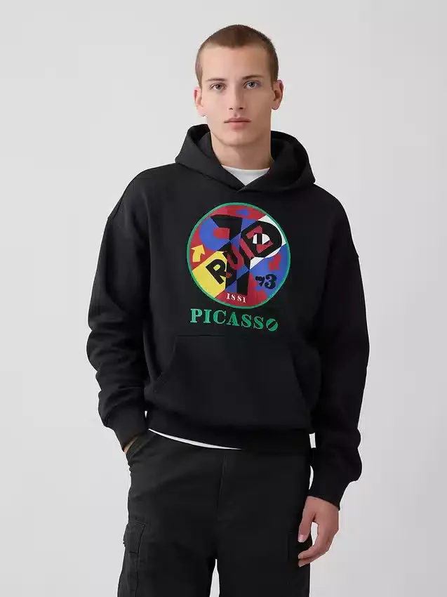Robert Indiana Vintagesoft Grafik Kapüşonlu Sweatshirt
