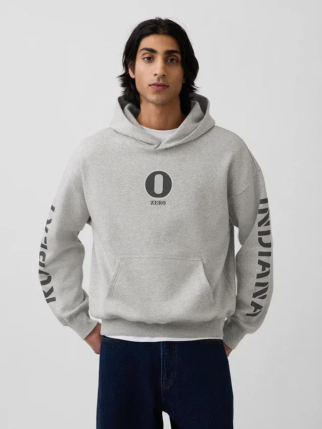 Robert Indiana Vintagesoft Grafik Kapüşonlu Sweatshirt