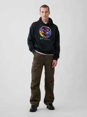 Robert Indiana Vintagesoft Grafik Kapüşonlu Sweatshirt