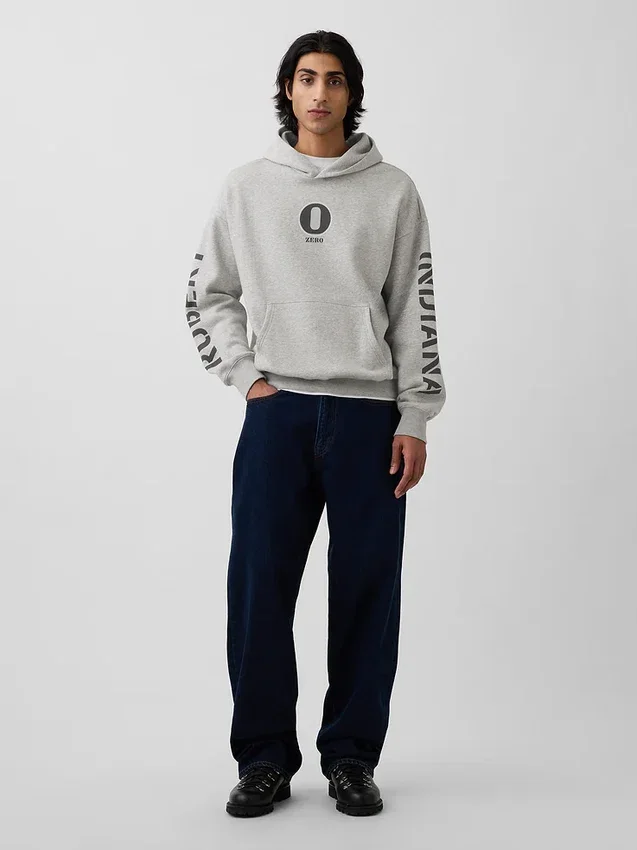 Robert Indiana Vintagesoft Grafik Kapüşonlu Sweatshirt