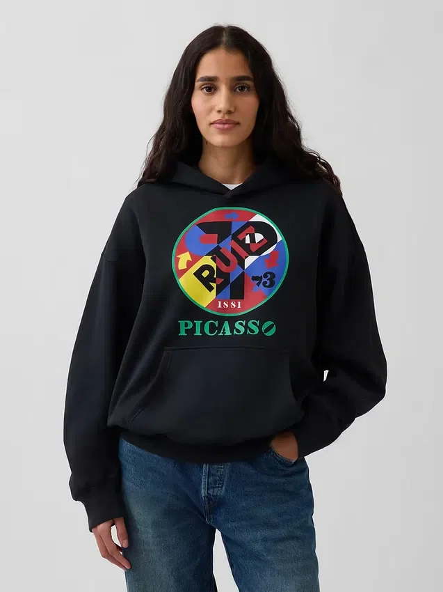 Robert Indiana Vintagesoft Grafik Kapüşonlu Sweatshirt
