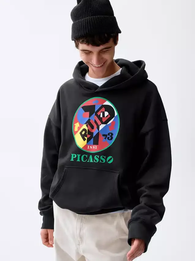 Robert Indiana Vintagesoft Grafik Kapüşonlu Sweatshirt