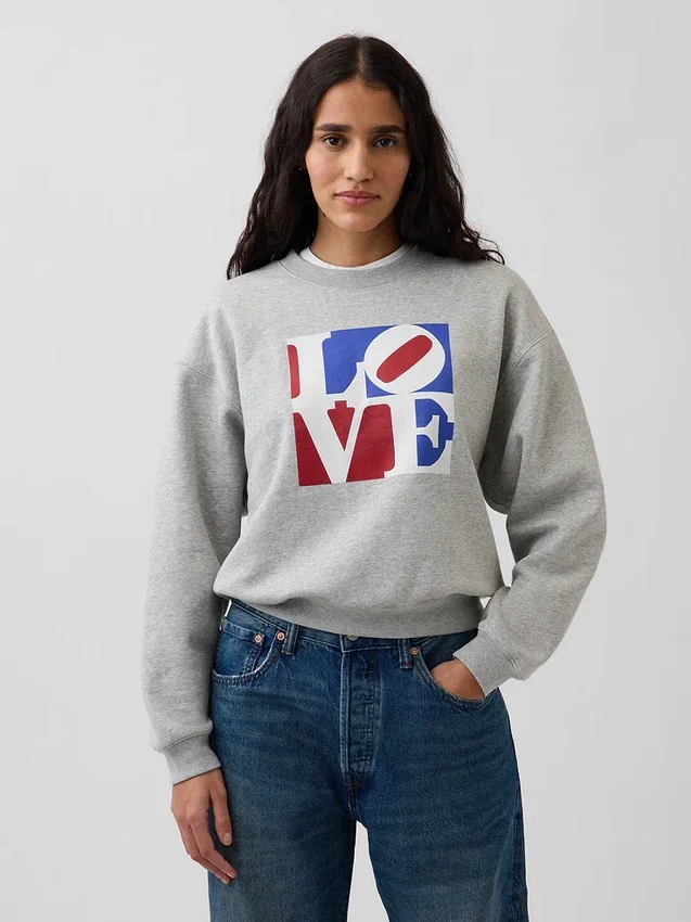 Robert Indiana Vintagesoft Love Sweatshirt