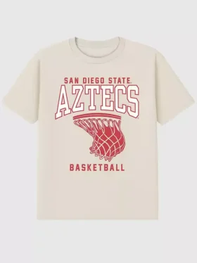 San Diego State Üniversitesi Basketbol Potası Grafikli Tişört
