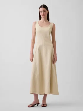 Scoop Yaka Maxi Elbise