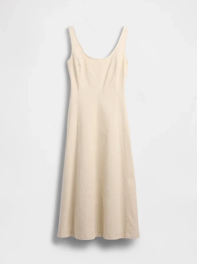 Scoop Yaka Maxi Elbise