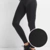 Sculpt Kompresyonlu GapFit Yüksek Bel Dokulu Çizgili Tayt