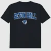 Seton Hall Üniversitesi Arch Logo Siyah Grafik Tişört