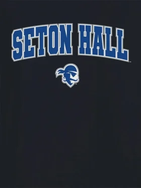 Seton Hall Üniversitesi Arch Logo Siyah Grafik Tişört