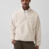 Sherpa Oversized Yarım Fermuarlı Kazak