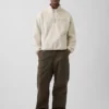 Sherpa Oversized Yarım Fermuarlı Kazak